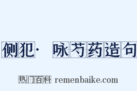 侧犯·咏芍药造句是什么意思的图片